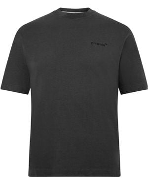 Off-White c/o Virgil Abloh Logo Short Sleeve T-Shirt - Black