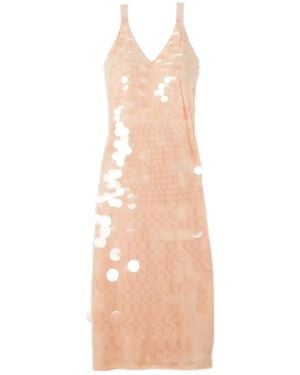 Jonathan Simkhai Madysen Sequined Tulle Midi Dress - Natural