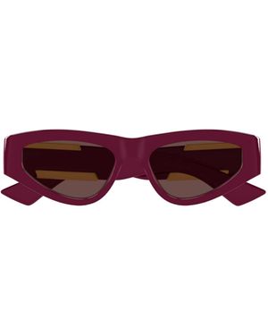 Bottega Veneta Eyewear Dash Cat-Eye Frame Sunglasses - Purple