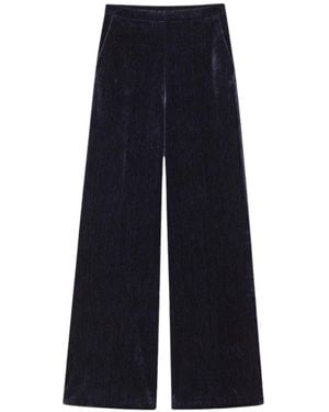 forte_forte Elastic-Waist Casual Trousers - Blue