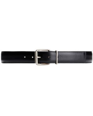 Ami Paris Square Buckle Belt - White