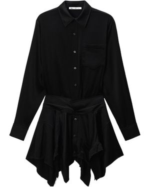 Alexander Wang Prestyled Knit Vest Shirt in White | Lyst