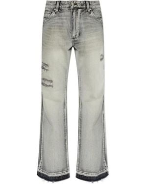 MISBHV Distressed Bootcut Jeans - Grey