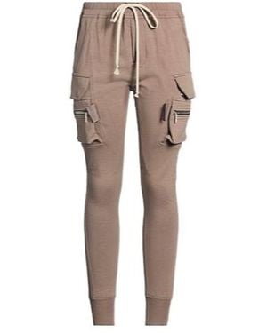 Rick Owens Elastic Waist Casual Sweatpants - Natural