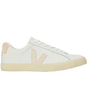 Veja Leather Lowtop Sneakers - White