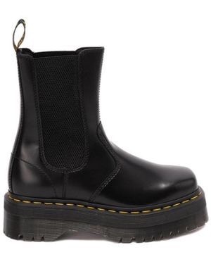 Dr. Martens 2976 Platform Leather Chelsea Boots - Black