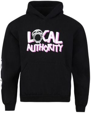 Local Authority Skull Pattern Hoodie - Blue
