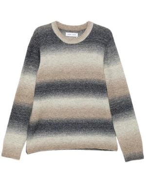 Samsøe & Samsøe Gradient-Effect Striped Sweater - Gray
