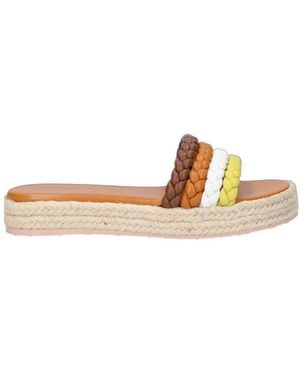 Gianvito Rossi Logo Slippers - Brown