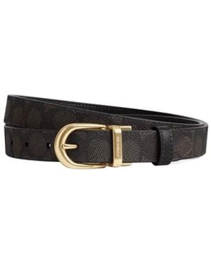 COACH Double-Sided Belt With Buckle - White