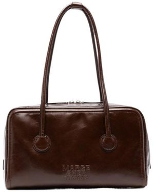 Marge Sherwood Soft Boston Shoulder Bag - Brown