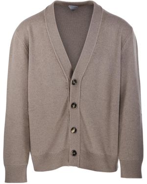 Bottega Veneta Long-Sleeved Cardigan - Brown