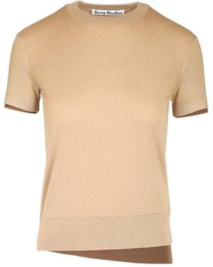 Acne Studios Knitted Top - Natural