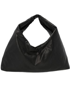 Kassl Anchor Drawstring Shoulder Bag - Black