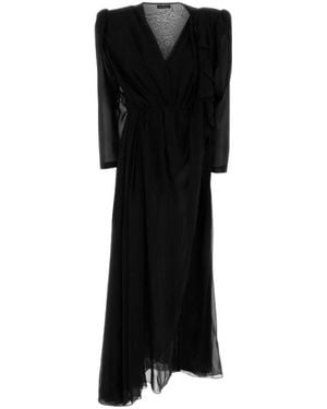 Balenciaga Crepe Dress Silk - Black