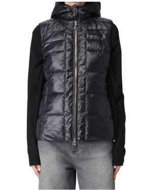 Patrizia Pepe Hooded Padded Jacket - Black