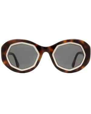 Marni Logo Sunglasses - White