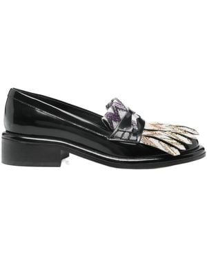 Missoni 40Mm Zigzag Loafers - Black