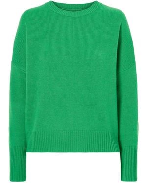 Lisa Yang Ribbed Crew Neck Jumper - Green