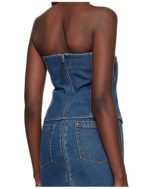 Paris Georgia Basics Tube Top Vest - Blue
