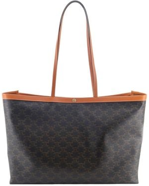 Celine Medium Cabas Triomphe Shoulder Bag - Black
