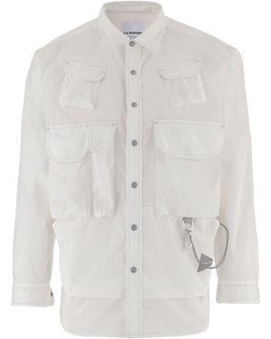 and wander Multi-Pocket Shirt - White