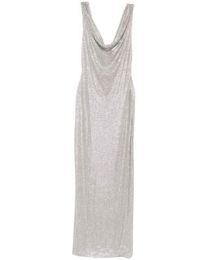 GIUSEPPE DI MORABITO Crystal Draped Dress - White