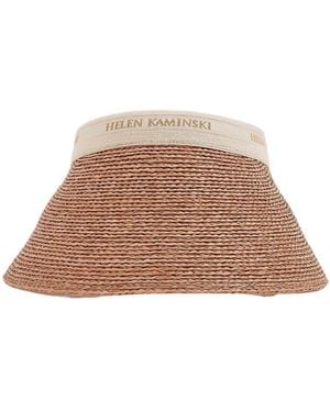 Helen Kaminski Hat With A Letter Logo - Brown