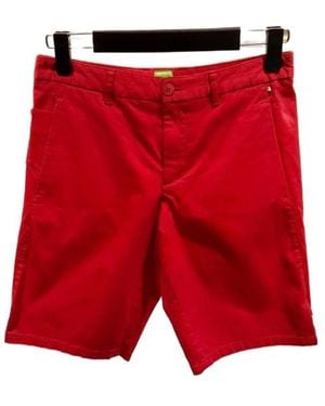 BOSS Belt Loop Shorts - Red
