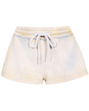 Off-White c/o Virgil Abloh Drawstring High Waist Shorts - Natural