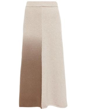 JOSEPH Gradient Knitted Skirt - Natural