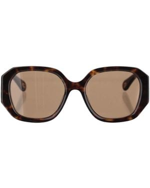 Chloé Chloé Eyewear Geometric Frame Sunglasses - Multicolour