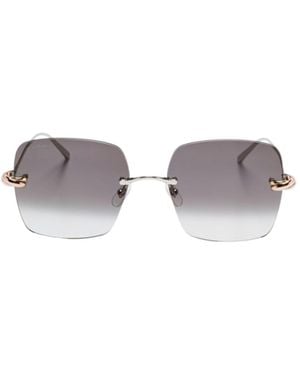Cartier Square Frame Sunglasses - Metallic