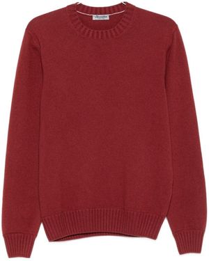 Gran Sasso Crewneck Knitted Jumper - Red