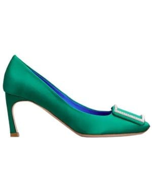 Roger Vivier Trompette 70 Court Shoes - Green