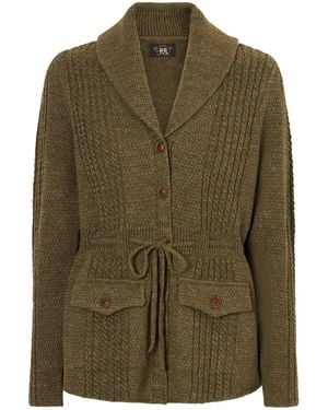 RRL Cotton Linen Knit Sweater - Green