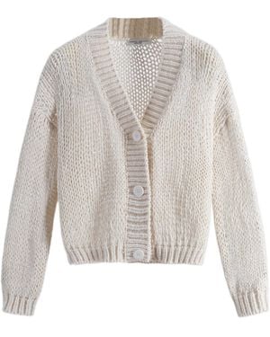 Roberto Collina V-Neck Cardigan - White