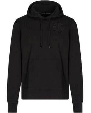Canada Goose Huron Logo-Patch Drawstring Hoodie - Black