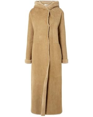 The Row Anaya Hooded Coat - Natural