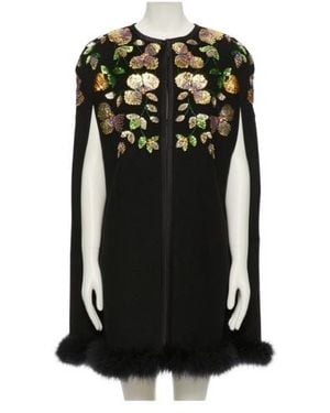 Valentino Flower Embellished Gilet - Black