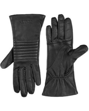 Isabel Marant Minimalist Genuine Leather Gloves - Black