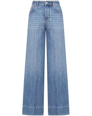 Bottega Veneta Mid-Rise Palazzo Jeans - Blue