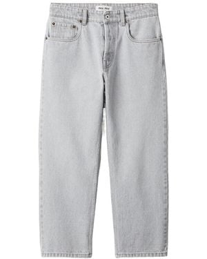 Miu Miu Five-Pocket Denim Jeans - Gray