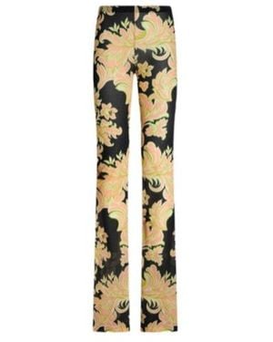 Etro Printed Jersey Pants - Metallic