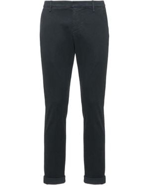 Dondup Slim Cuffed Pants - Black