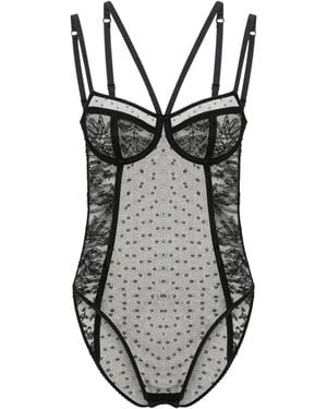Dolce & Gabbana Lace-Detailed Bodysuit - Black