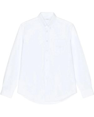 Givenchy Logo Jacquard Oxford Shirt - White