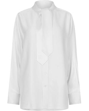 Bottega Veneta Satin-Finish Shirt - White