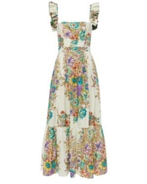 Etro Floral Cotton Poplin Maxi Dress - Multicolor