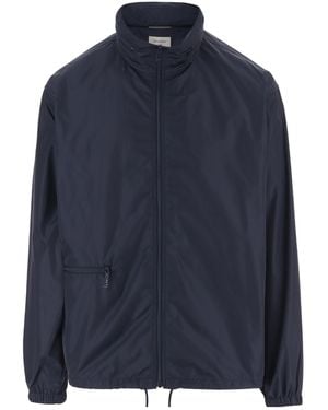 Saint Laurent Packable Hooded Jacket - Blue